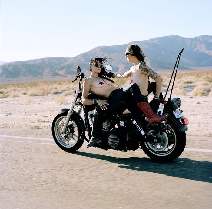 Girls on a motorcycle in Nashik